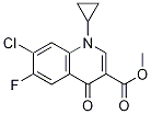 3-Quinolinecarboxylic acid, 7-chloro-1-cyclopropyl-6-fluoro-1,4-dihydro-4-oxo-, Methyl ester Structure