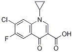 3-Quinolinecarboxylic acid, 7-chloro-1-cyclopropyl-6-fluoro-1,4-dihydro-4-oxo- 结构式