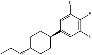TRANS-4''-PROPYLCYCLOHEXYL 3,4,5-TRIFLUOROBENZENE 化学構造式