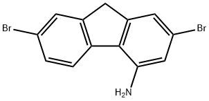 2,7-Dibromo-9H-fluoren-4-amine,1785-09-7,结构式