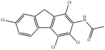 N-(1,3,4,7-tetrachloro-9H-fluoren-2-yl)acetamide Structure