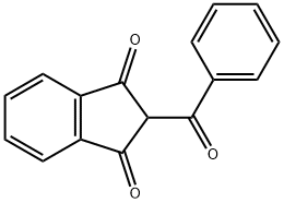 2-苯甲酰-1,3-茚满二酮,1785-95-1,结构式