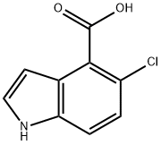 1H-Indole-4-carboxylic acid, 5-chloro- Struktur
