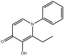 4(1H)-Pyridinone, 2-ethyl-3-hydroxy-1-phenyl- (9CI) Struktur