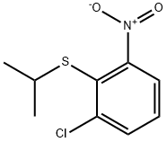 Benzene, 1-chloro-2-[(1-methylethyl)thio]-3-nitro- 化学構造式