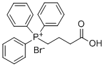 (3-CARBOXYPROPYL)TRIPHENYLPHOSPHONIUM BROMIDE Struktur