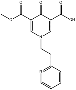 5-(甲氧羰基)-4-氧代-1-(2-吡啶-2-基乙基)-1,4-二氢吡啶-3-羧酸 结构式