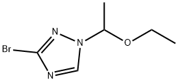 3-bromo-1-(1-ethoxyethyl)-1H-1,2,4-triazole 化学構造式