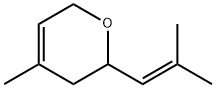 3,6-二氢-4-甲基-2-(2-甲基-1-丙烯基)-2H-吡喃,1786-08-9,结构式
