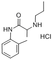 プリロカイン·塩酸塩 化学構造式