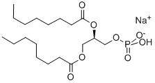 1,2-ジオクタノイル-SN-グリセロール 3-リン酸 ナトリウム塩 化学構造式