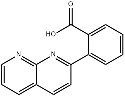 2-(1,8-萘啶-2-基)苯甲酸, 178617-49-7, 结构式