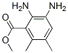 Benzoic acid, 2,3-diamino-5,6-dimethyl-, methyl ester (9CI) Struktur