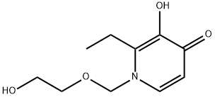 4(1H)-Pyridinone, 2-ethyl-3-hydroxy-1-[(2-hydroxyethoxy)methyl]- (9CI) Struktur