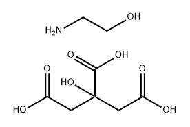 (2-hydroxyethyl)ammonium dihydrogen citrate Structure