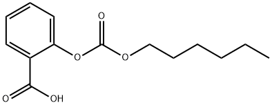 2-[[(Hexyloxy)carbonyl]oxy]benzoic acid,17867-69-5,结构式