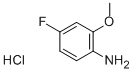 4-Fluoro-2-methoxyaniline hydrochloride 化学構造式