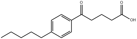 5-OXO-5-(4-N-PENTYLPHENYL)VALERIC ACID 结构式