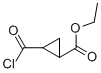 Cyclopropanecarboxylic acid, 2-(chlorocarbonyl)-, ethyl ester (9CI) Struktur
