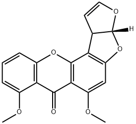 O-甲基杂色曲霉素,17878-69-2,结构式