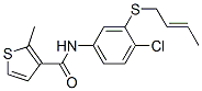 N-[3-[(E)-but-2-enyl]sulfanyl-4-chloro-phenyl]-2-methyl-thiophene-3-ca rboxamide,178870-03-6,结构式