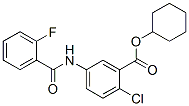 cyclohexyl 2-chloro-5-[(2-fluorobenzoyl)amino]benzoate,178870-05-8,结构式