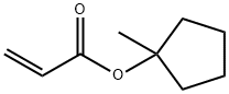 アクリル酸1-メチルシクロペンチル 化学構造式