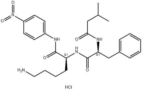 ISOVALERYL-PHE-LYS-PNA HCL Structure