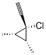 Cyclopropane, 1-chloro-1-ethynyl-2,3-dimethyl-, (1alpha,2alpha,3alpha)- (9CI) Structure