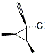 Cyclopropane, 1-chloro-1-ethynyl-2,3-dimethyl-, (1alpha,2beta,3beta)- (9CI) Structure