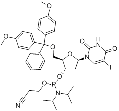 N-차단된-5'-O-DMT3'-CED요오도데옥시우리딘포스포르아미다이트