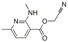 3-Pyridinecarboxylicacid,6-methyl-2-(methylamino)-,cyanomethylester(9CI) 结构式