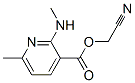 3-Pyridinecarboxylicacid,6-methyl-2-(methylamino)-,cyanomethylester(9CI) Structure