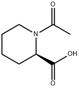 2-Piperidinecarboxylic acid, 1-acetyl-, (R)- (9CI) 化学構造式