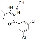 [4-(3,5-dichlorophenyl)sulfinyl-5-propan-2-yl-1H-imidazol-2-yl]methano l Structure