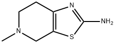 5-甲基-4,5,6,7-四氢[1,3]噻唑并[5,4-C]吡啶-2-胺, 17899-48-8, 结构式