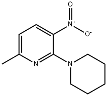 6-甲基-3-硝基-2-(1-哌啶基)吡啶 结构式