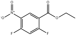 ethyl 2,4-difluoro-5-nitrobenzoate, 179011-37-1, 结构式