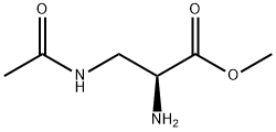 L-Alanine, 3-(acetylamino)-, methyl ester (9CI) 化学構造式