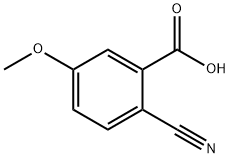 2-Cyano-5-methoxybenzoic acid Struktur
