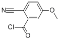 Benzoyl chloride, 2-cyano-5-methoxy- (9CI) Struktur