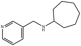 N-(吡啶-3-基甲基)环庚胺, 179055-42-6, 结构式