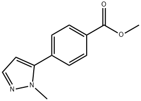 Methyl 4-(1-methyl-1H-pyrazol-5-yl)benzoate Struktur