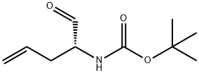 Carbamic acid, [(1R)-1-formyl-3-butenyl]-, 1,1-dimethylethyl ester (9CI) 结构式