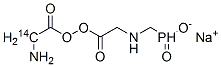 GLYPHOSATE-(GLYCINE-2-14C) SODIUM SALT 结构式