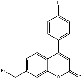 7-(broMoMethyl)-4-(4-fluorophenyl)-2H-chroMen-2-one 结构式