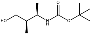Carbamic acid, (3-hydroxy-1,2-dimethylpropyl)-, 1,1-dimethylethyl ester, 结构式