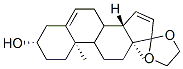 (3S,10R,13S,14S)-10,13-DIMETHYL-1,2,3,4,7,8,9,10,11,12,13,14-DODECAHYDROSPIRO[CYCLOPENTA[A]PHENANTHRENE-17,2'-[1,3]DIOXOLAN]-3-OL Struktur