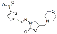 5-(Morpholinomethyl)-3-[(5-nitro-2-thenylidene)amino]-2-oxazolidinone Structure