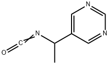 Pyrimidine, 5-(1-isocyanatoethyl)- (9CI),179322-40-8,结构式